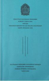 Peraturan Kalurahan Pringombo  Nomor 6 Tahun 2025 Tentang APBKAL TA 2026